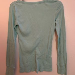 Teal button pajama shirt